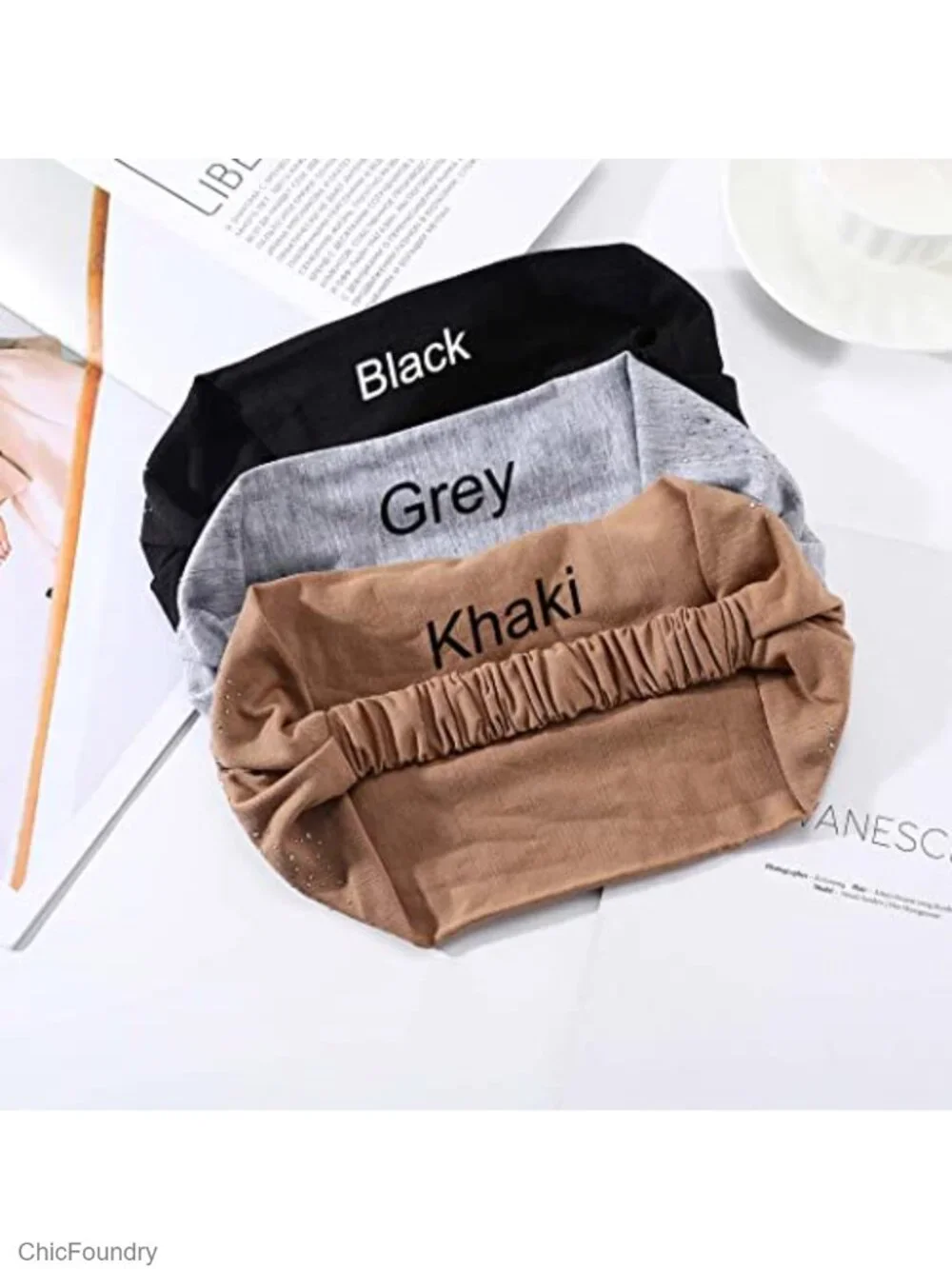 Sparkly Crystal Rhinestone Headbands Wide Stretch Hair Wraps for Women